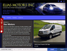 Tablet Screenshot of eliasmotorsinc.com